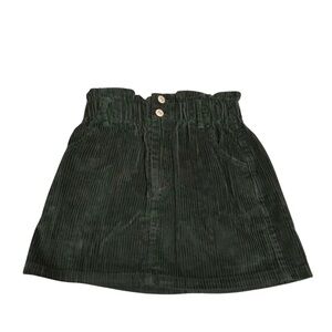 Forever 21 Dark Green Corduroy Mini Skirt NWOT Size S